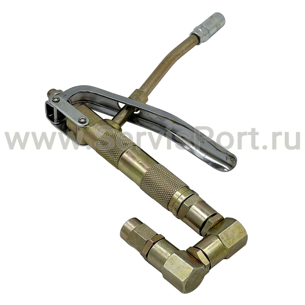 Раздаточный пистолет солидолонагнетателя с шарнирным соединением фото