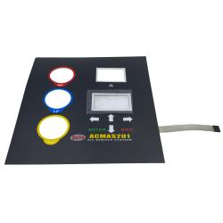 Клавиатура клеевая RCC8A (черная, верт. манометры)