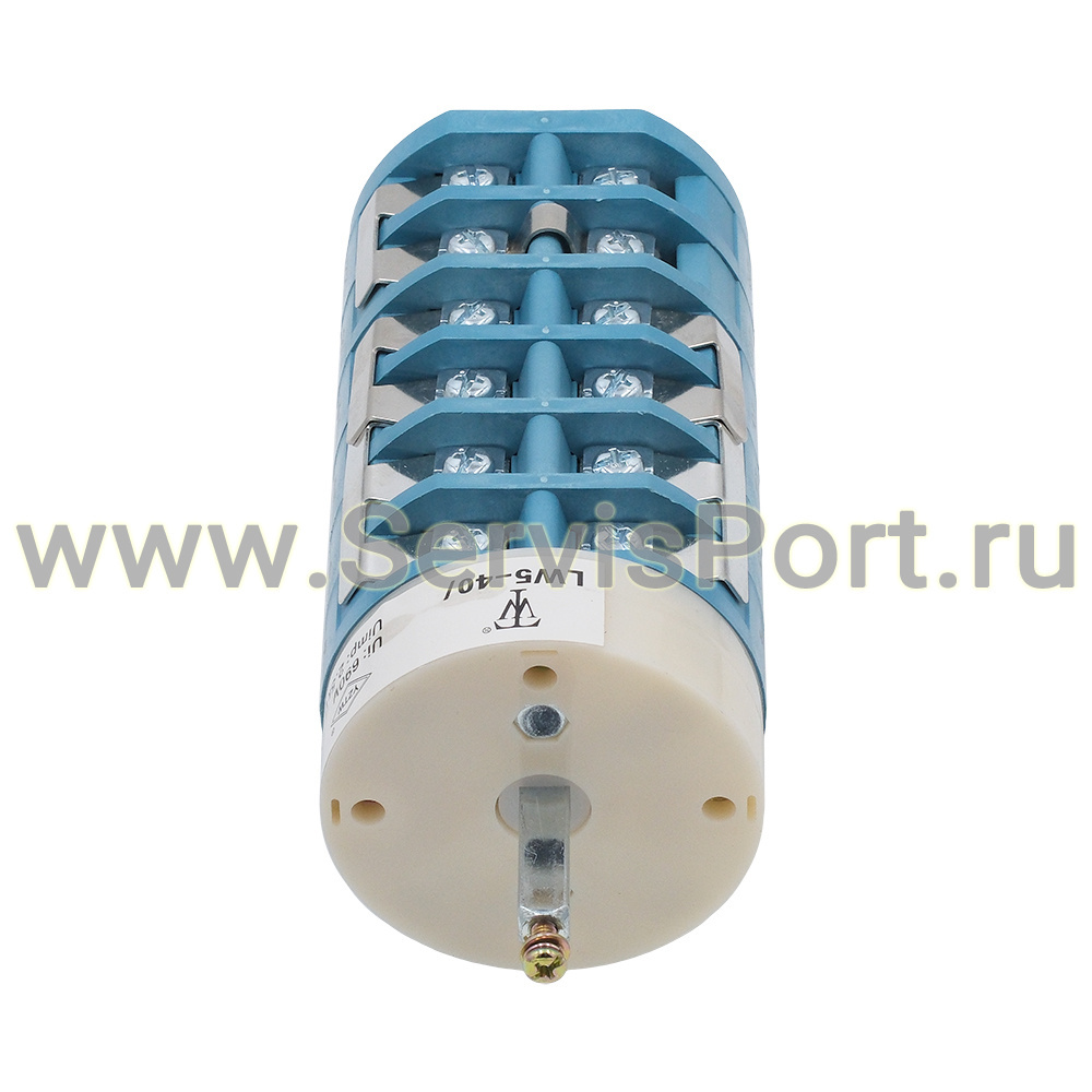 Переключатель вращения шиномонтажного стола легкового ш/с 380/220 В, 40А (24 контакта, синий) фото
