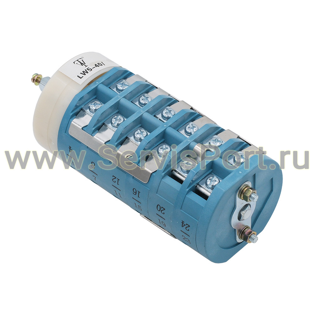 Переключатель вращения шиномонтажного стола легкового ш/с 380/220 В, 40А (24 контакта, синий) фото