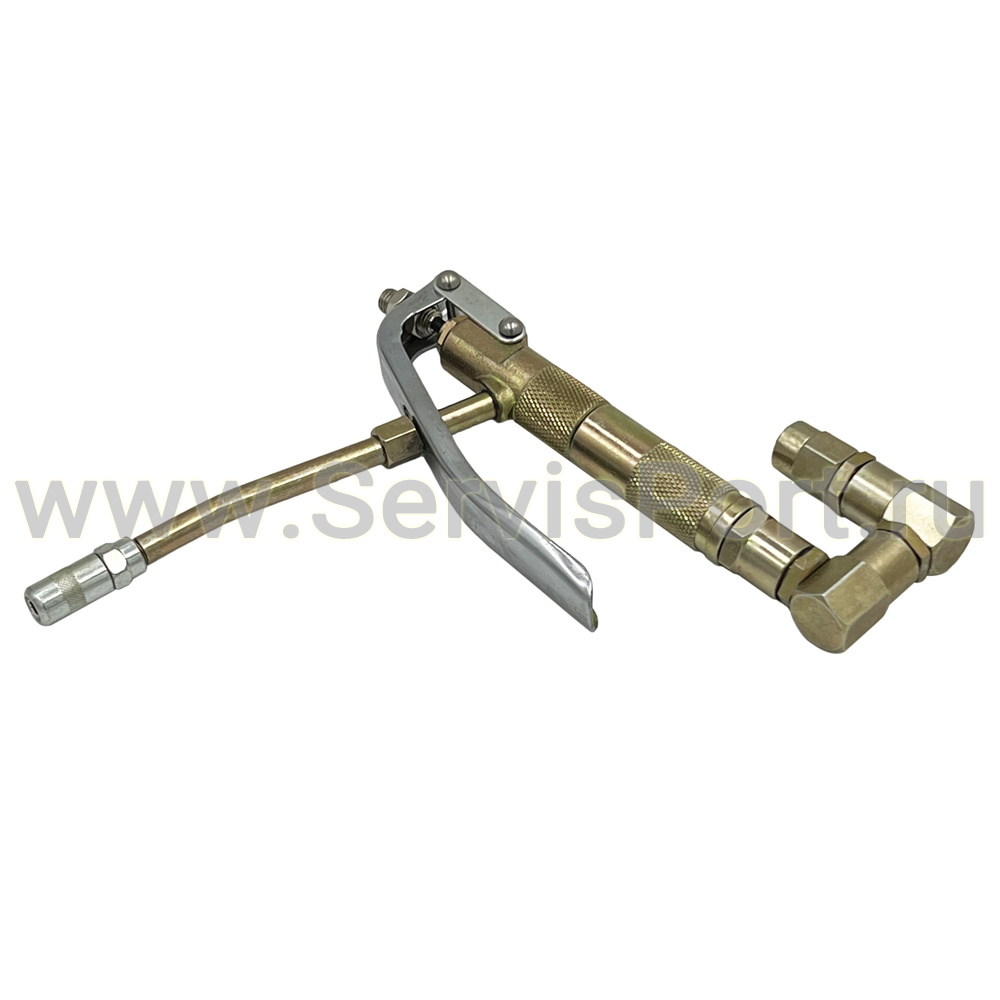 Раздаточный пистолет солидолонагнетателя с шарнирным соединением фото