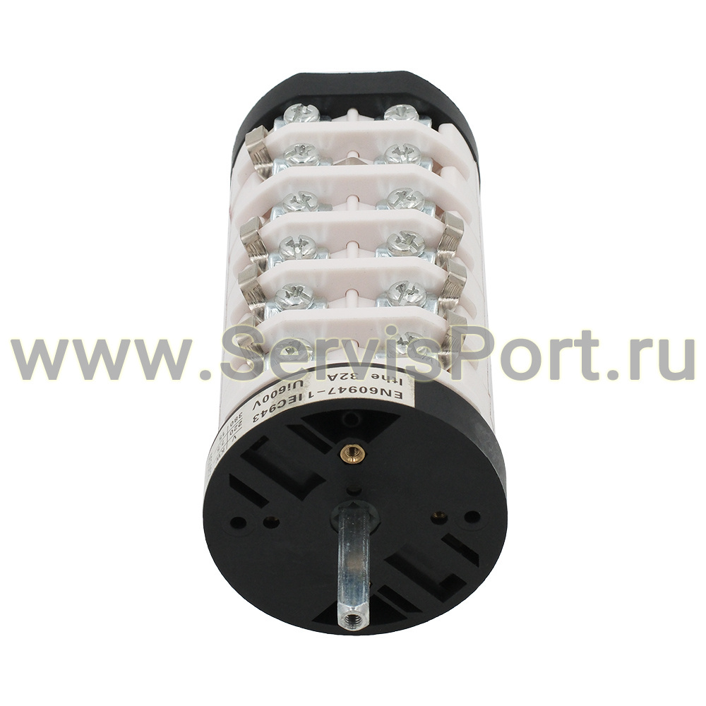 Переключатель вращения шиномонтажного стола легкового ш/с 380В, 32А (24 контакта, белый) фото