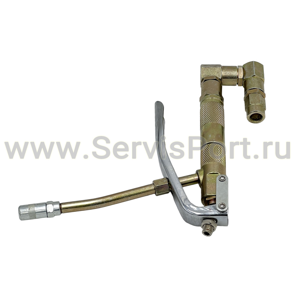 Раздаточный пистолет солидолонагнетателя с шарнирным соединением фото