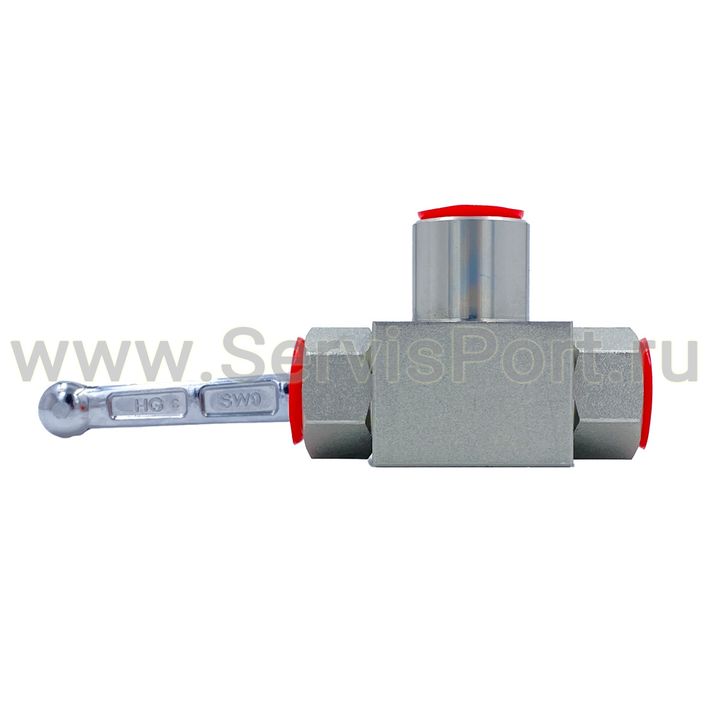 Кран шаровой 3х ходовой фото