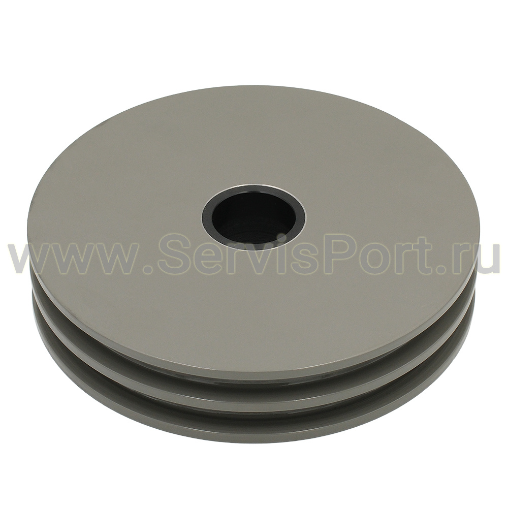 Шкив 2х ручьевой 220х40мм, ручей 14мм фото