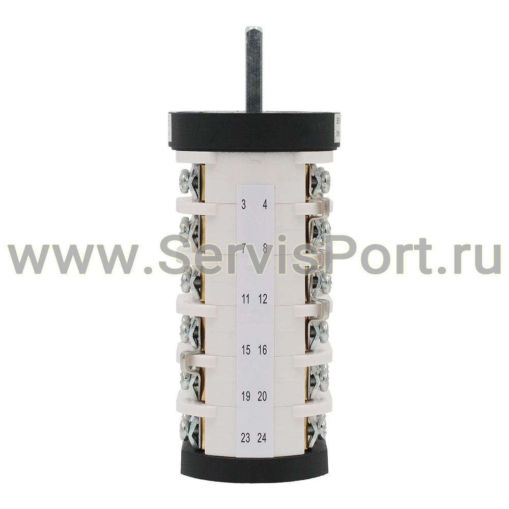 Переключатель вращения шиномонтажного стола легкового ш/с 380В, 32А (24 контакта, белый) фото